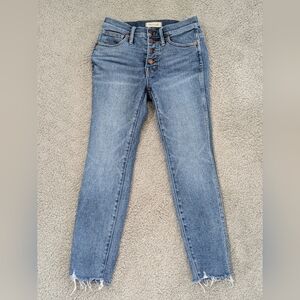 Madewell 10" High-Rise Skinny Crop Jeans in size 26P (Petite)